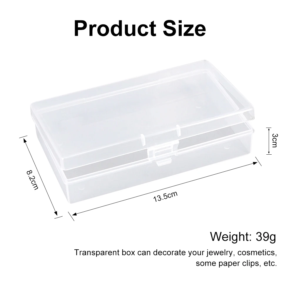 Rectangular Plastic Box With Cover Fishing Gear Parts Transparent Case Jewelry Container Component Package Storage | Дом и сад