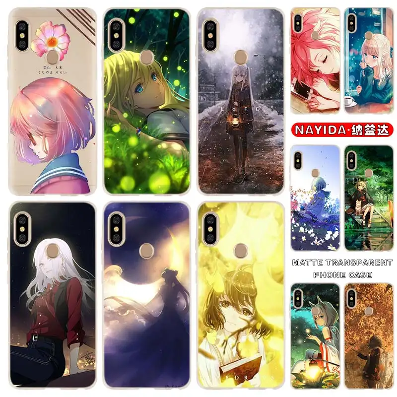 

Мягкий силиконовый чехол для Xiaomi Redmi 9 8 7 6 5 4 a 9at Prime 5Plus K20 Pro 4x Y3, чехол с рисунком девушки из аниме