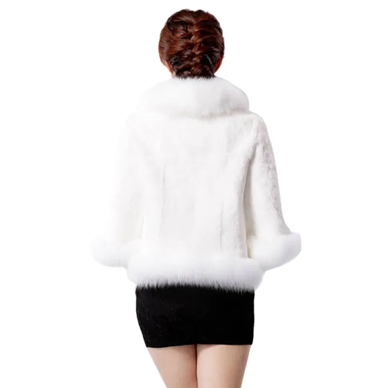 Зимнее женское пальто шуба из искусственного меха норковая с воротником