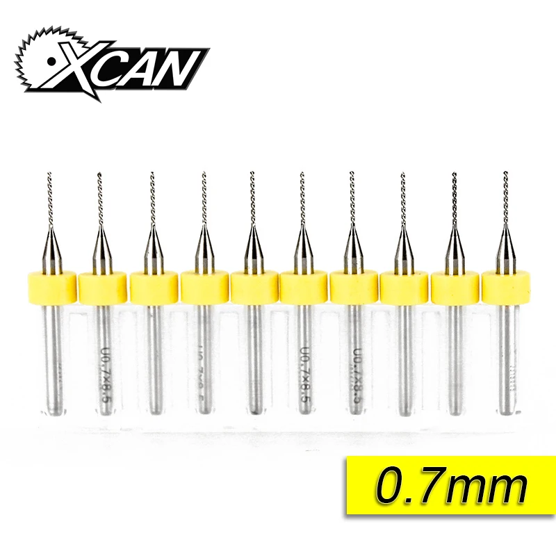 10pcs 0.7mm 10 шт. 0,6 мм-1,5 мм импортные, карбидные сверла печатной платы печатная плата мини-сверлильный набор с ЧПУ - Цвет: 10pcs 0.7mm