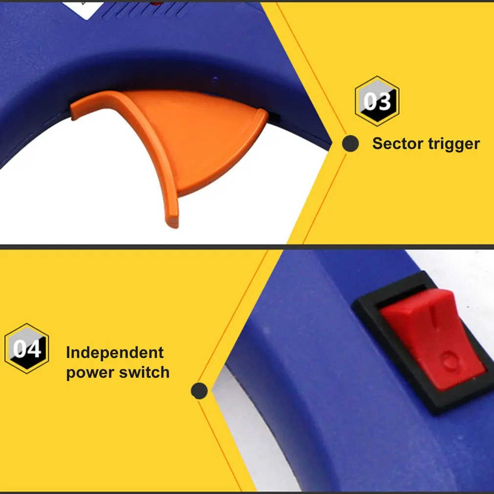 20 Вт мини термоплавкий клеевой пистолет с 1 шт. клеевые палочки для DIY ручной