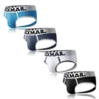 Трусы-брифы JOCKMAIL мужские, пикантное нижнее белье без дна, с мешочком для пениса, Трусы из модала для геев, 4 шт.упаковка