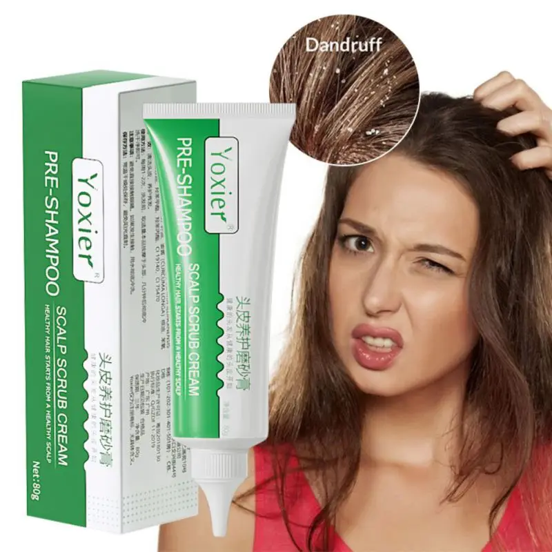 

REDDHOON 80g the Root of Hair Massage Scrubs Remove Clogged Impurities Anti-itch Nourishing Scalp Scrub Hair Loss