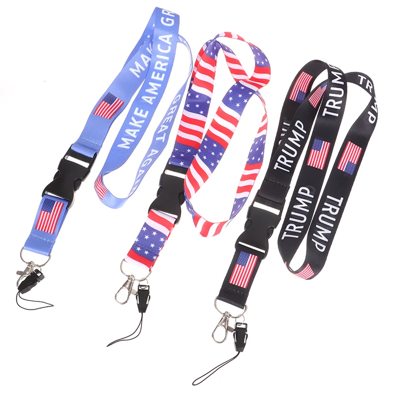 

Phone Lanyards Trump Keychains Lanyard For ID Cards Holders Chain Phone Rope