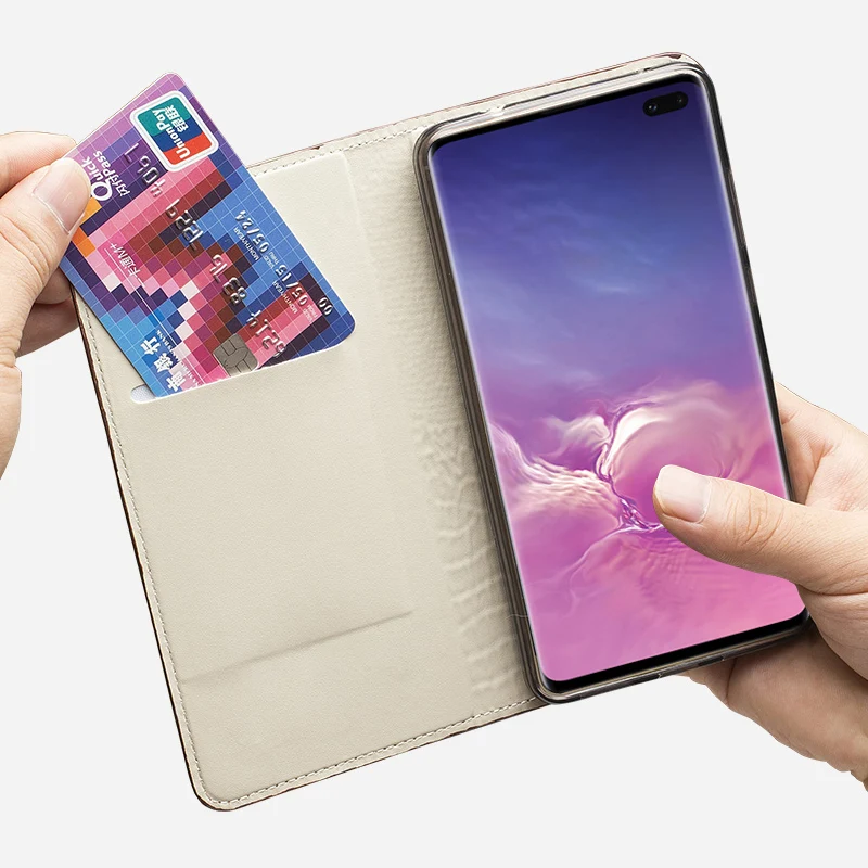 Кожаный флип-чехол для телефона Samsung A51 A71 4G A10 A20 A30 A40 A50 A50S A60 A70 A5 A7 A8 Plus J3 J5 J6 J7