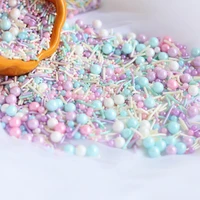 edible colorful beads pearl bar sugar ball fondant diy cake baking sprinkles candy ball wedding party cake decoration tools