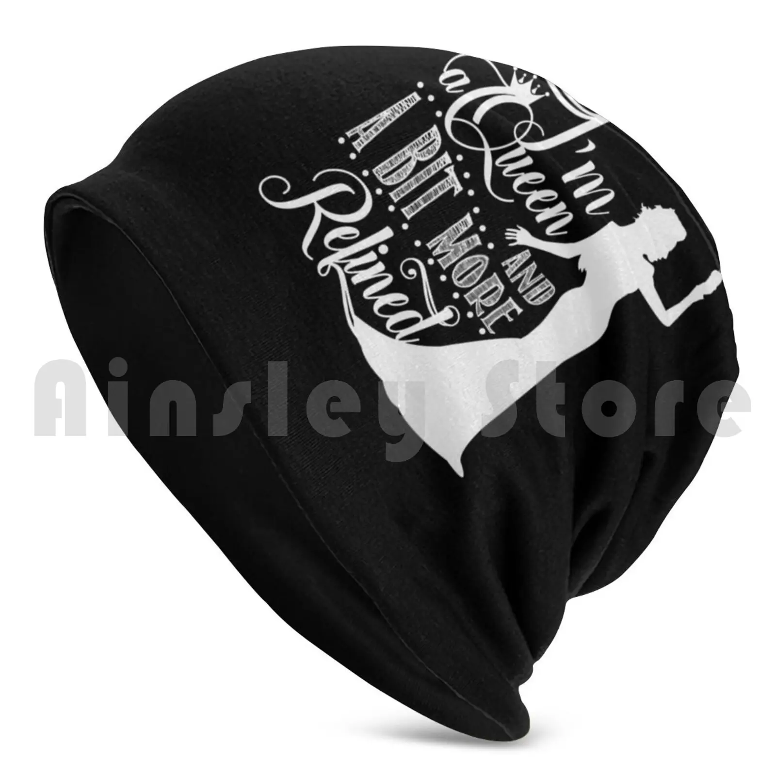 Изысканные шапочки Я королева и бита Удобная пуловерная кепка Однажды в сказке