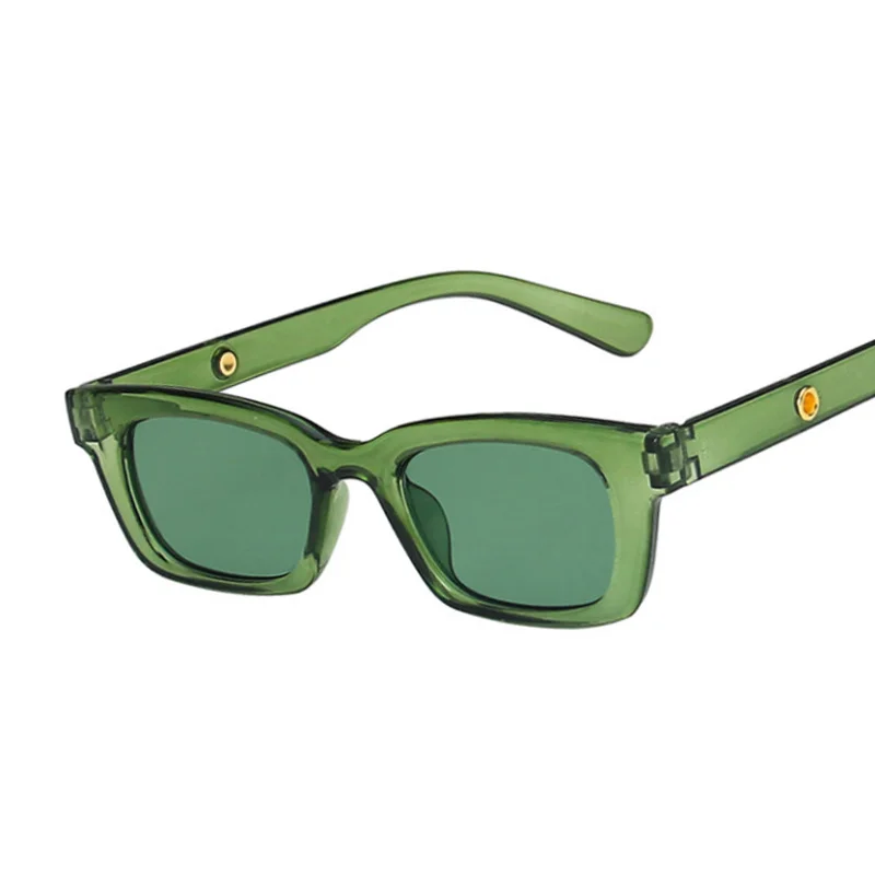 Очки солнцезащитные женские квадратные небольшие модные брендовые дизайнерские