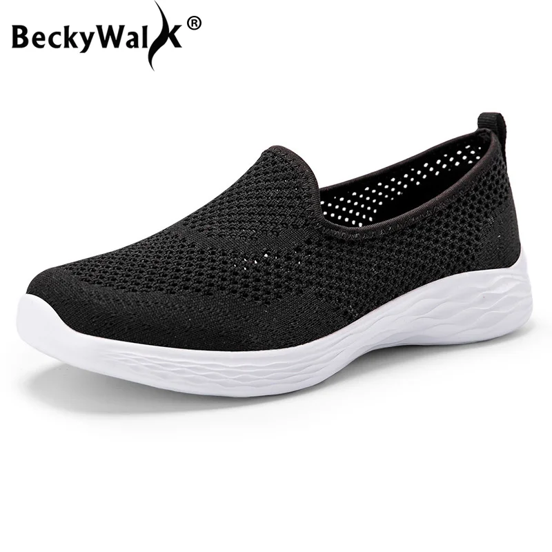 Кроссовки женские сетчатые дышащие плоская подошва Повседневная летняя обувь