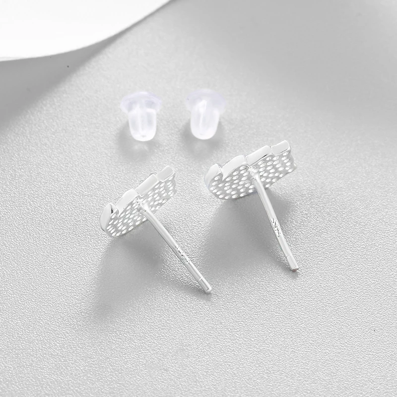 Новые 925 пробы серебряные маленькие шпильки серьги озорной котенок для женщин
