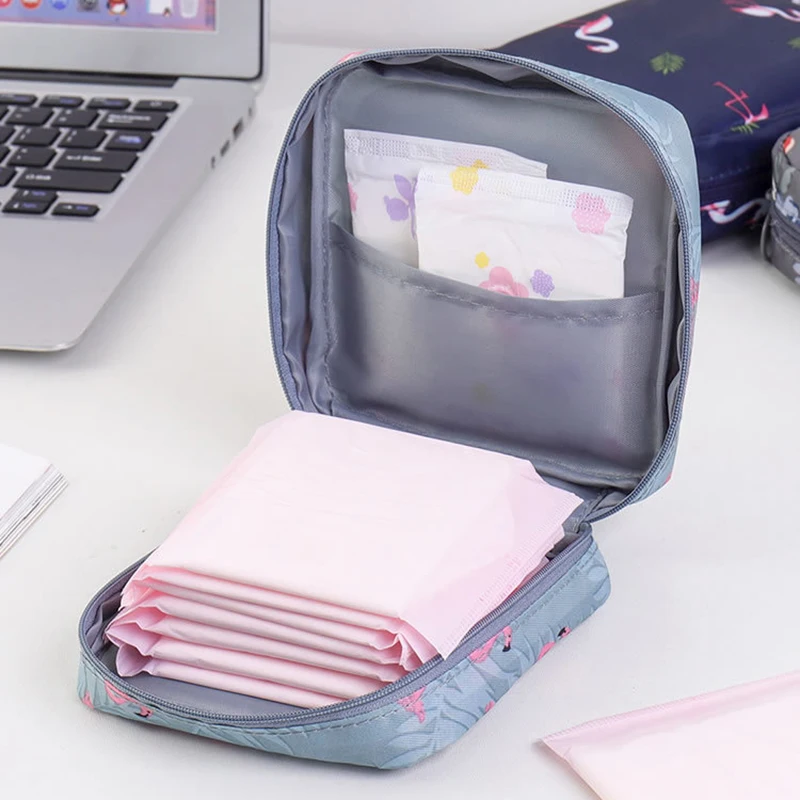 Сумка для хранения тампонов сумка гигиенических прокладок женская косметичка