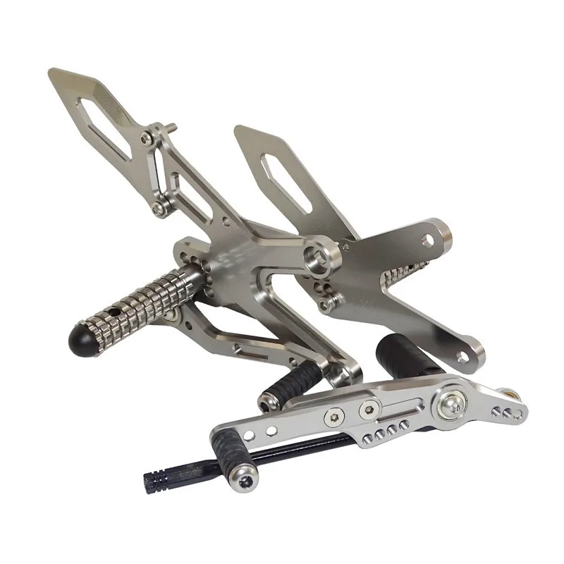 Waase для Yamaha YZF R1 2009 2010 2011 2012 2013 Регулируемый наездник задние комплекты Rearset Подножка для ухода за кожей ног колышки - Цвет: Gray