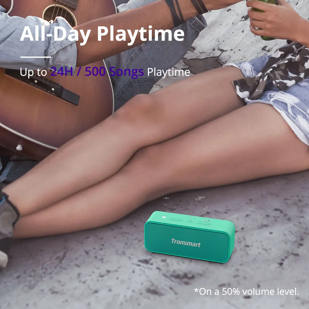 Tronsmart Element T2 Plus 20 Вт колонка Портативный IPX7 динамик Bluetooth 5 0 Колонка 24H с голосовым