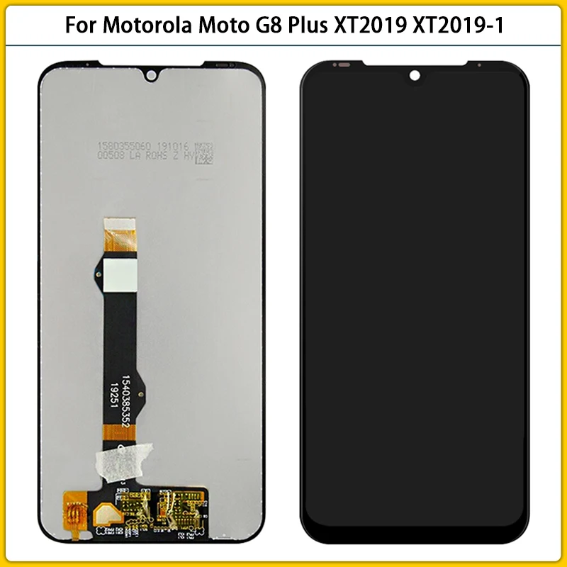 

Оригинальный Amoled 6,3 дюймов для Motorola Moto G8 Plus XT2019, зеркальный ЖК-дисплей, сенсорный экран, дигитайзер, ЖК-панель в сборе, замена