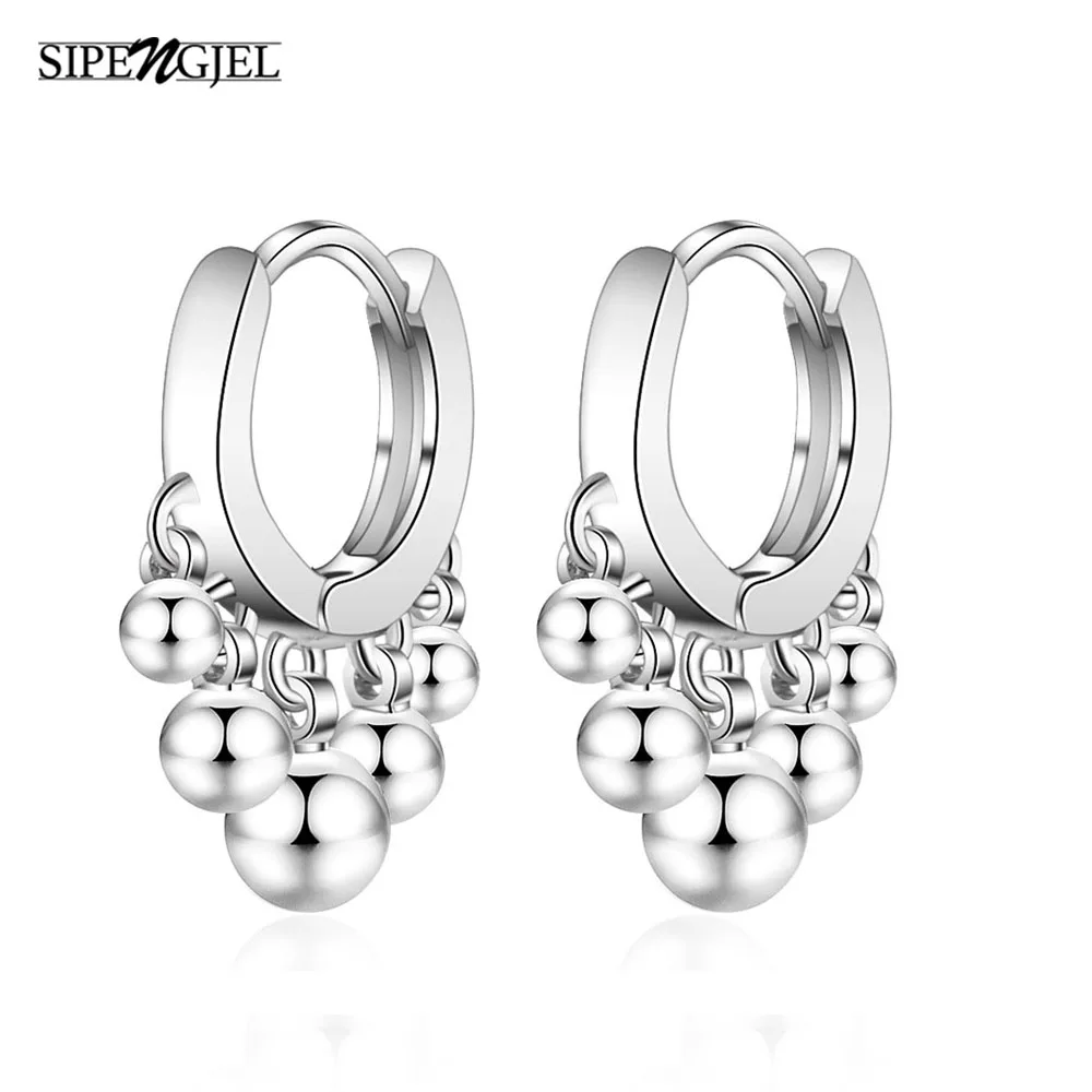 Крошечные трендовые серьги подвески с серебряным покрытием роскошные