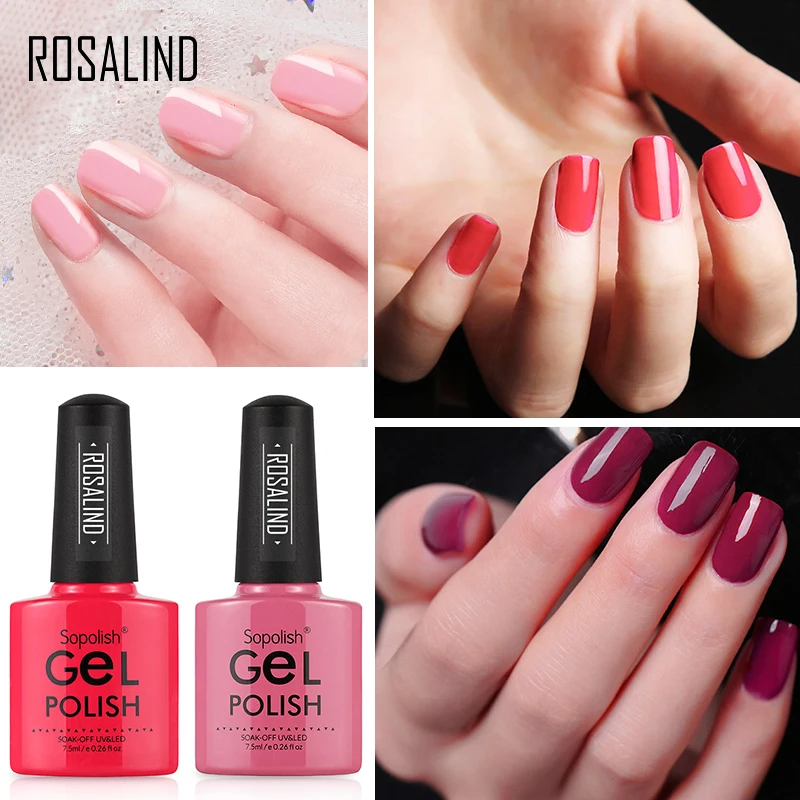 УФ-гель для ногтей ROSALIND верхнее покрытие гибридный лак 7 5 мл отмачиваемый