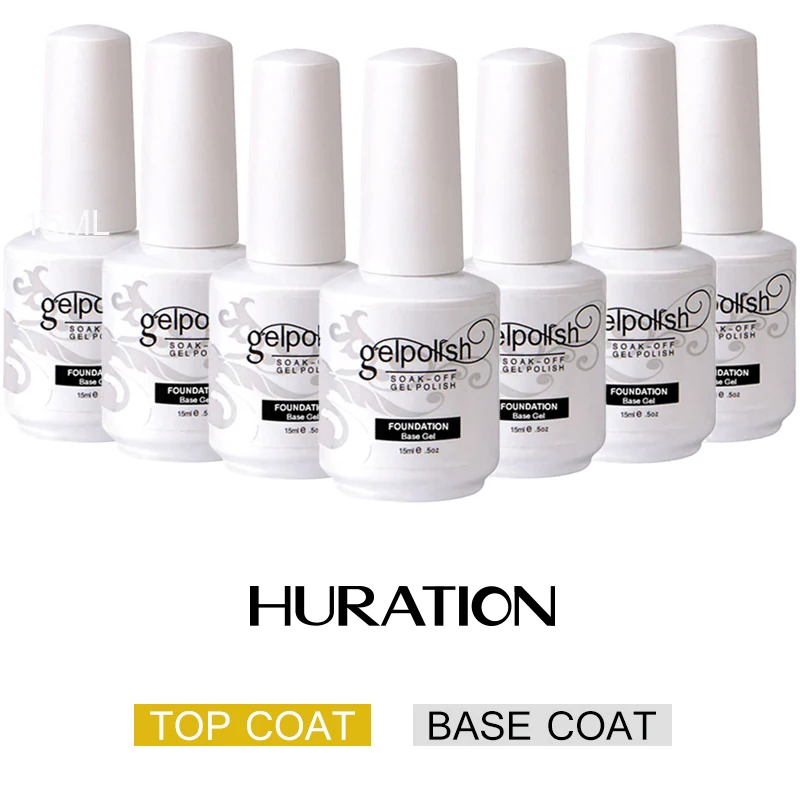 

15Ml Top Coat and Base Coat Gel Polish Nail Soak-resistant Primer UV Gel Nail Polish Base Coat Top Coat Nails Design Gel Varnish