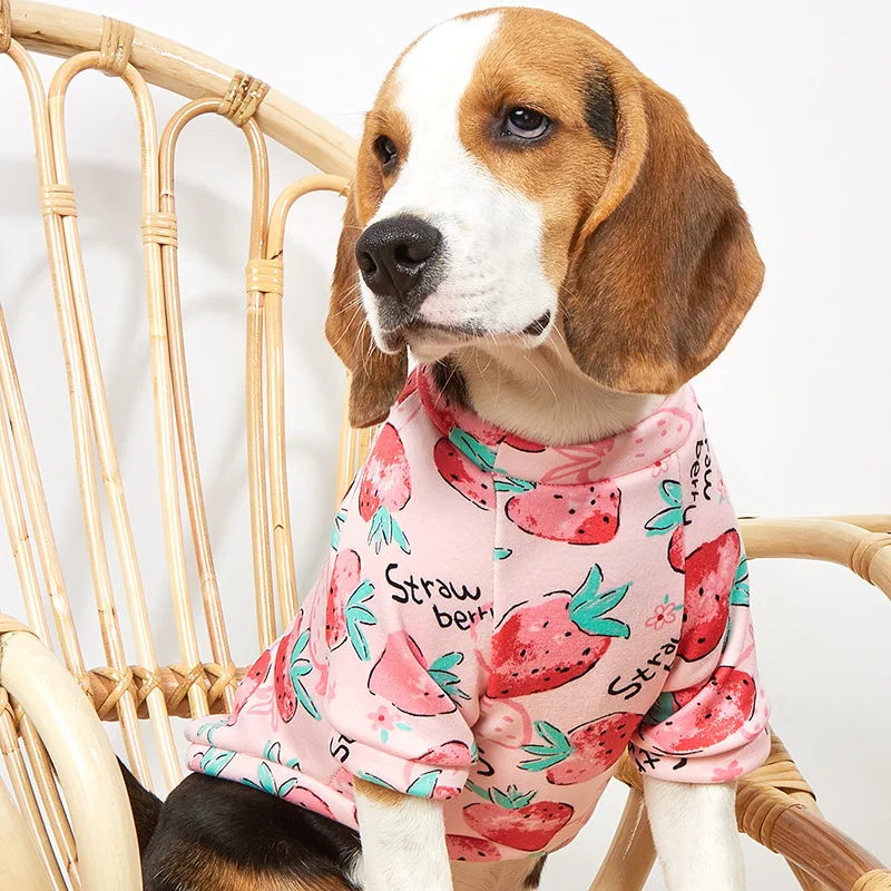 

Dog Hoodies Cute Fruit Animal Print Tshirt for Dog 2 Legs Summer Pet Clothes Polyester Breathable Dog Clothesfor Small Dog