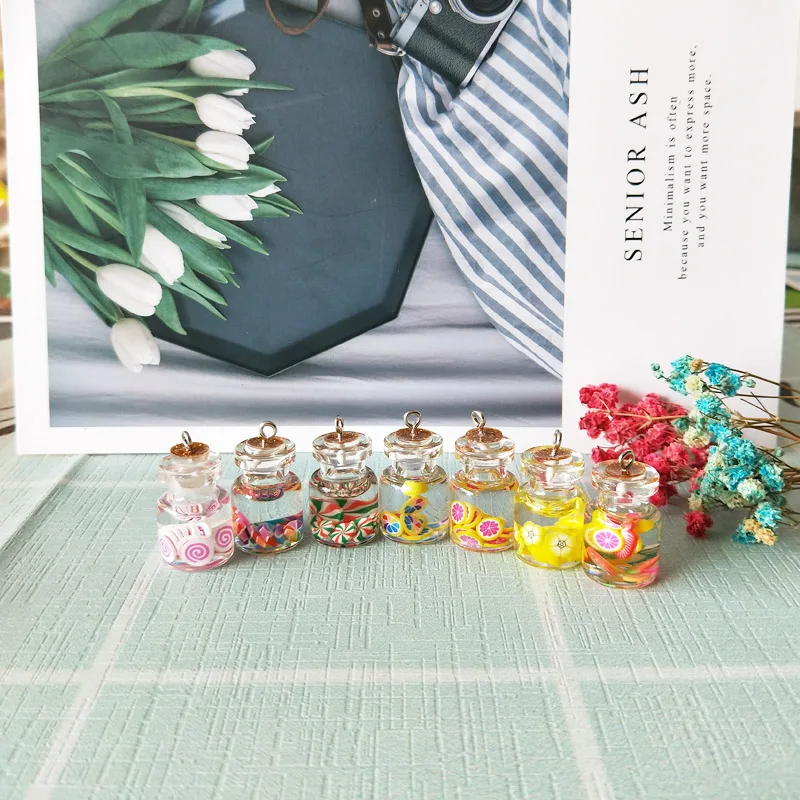 10 шт. емкость для конфет смола подвеска сладкие конфеты сок напиток Подвески с