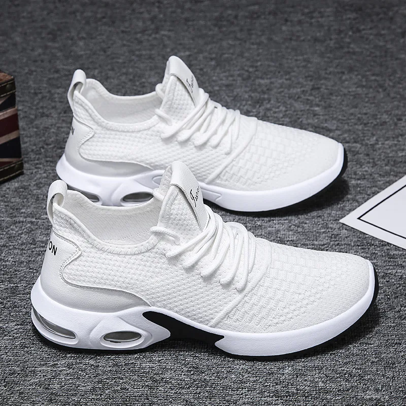 

Spring and Summer New Air Cushion Flying Woven Sports Casual Men's Running Shoes Men Sneakers Zapatos Deportivos Vulcanize Shoes