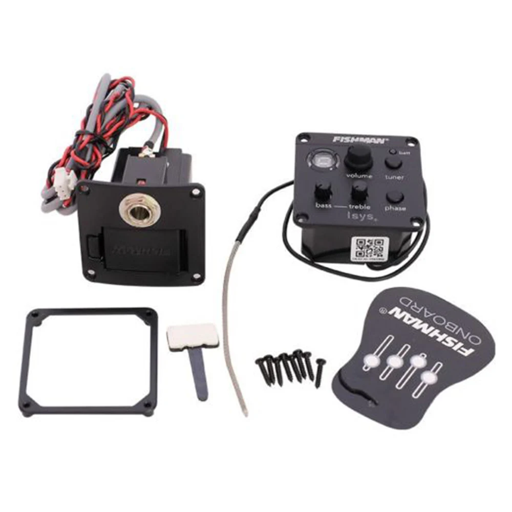 Fishman ISYS+ Equalizer Quality Guitar Pickup Preamp EQ Tuner Piezo Tools Accessories | Спорт и развлечения