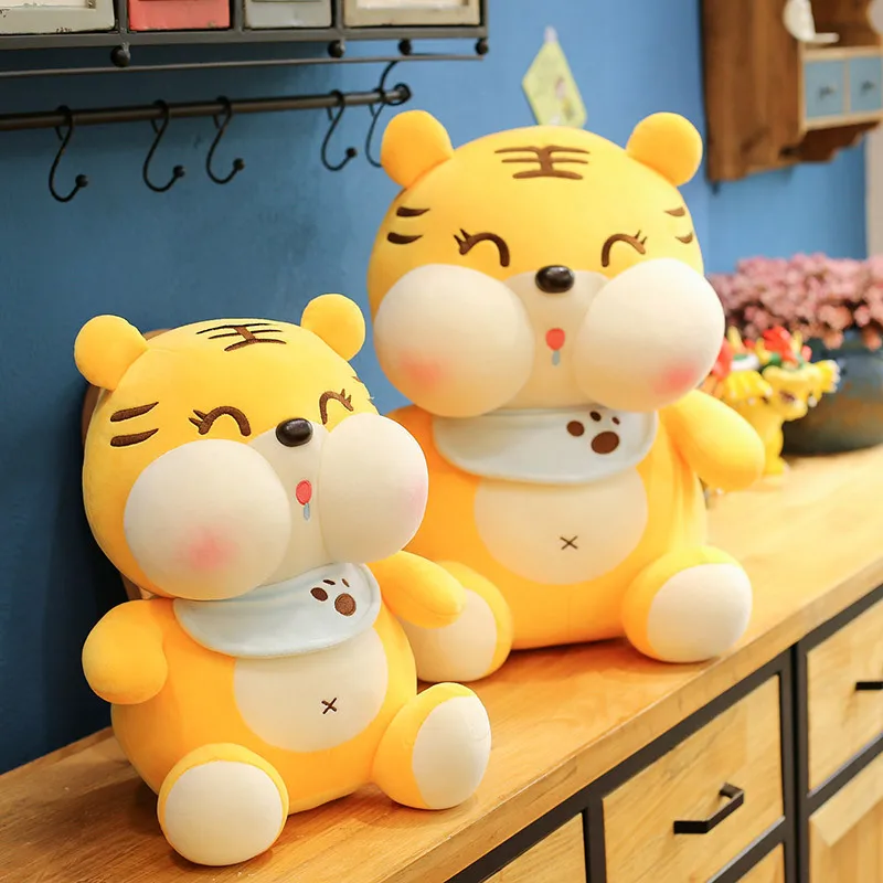 

Бесплатная доставка 25/35/45/55 см мультяшный шарф кукла-Тигр плюшевая мягкая игрушка для девочек спальная Подушка обнимашки детский подарок бо...