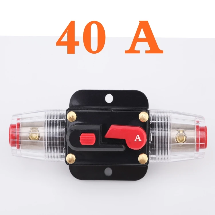 100A 50A 60A 80A 150A 12 В 24 автомобильный Грузовик аудио усилитель автоматический выключатель держатель предохранителя AGU стиль стерео усилитель ремонт предохранитель адаптер - Цвет: Слоновая кость