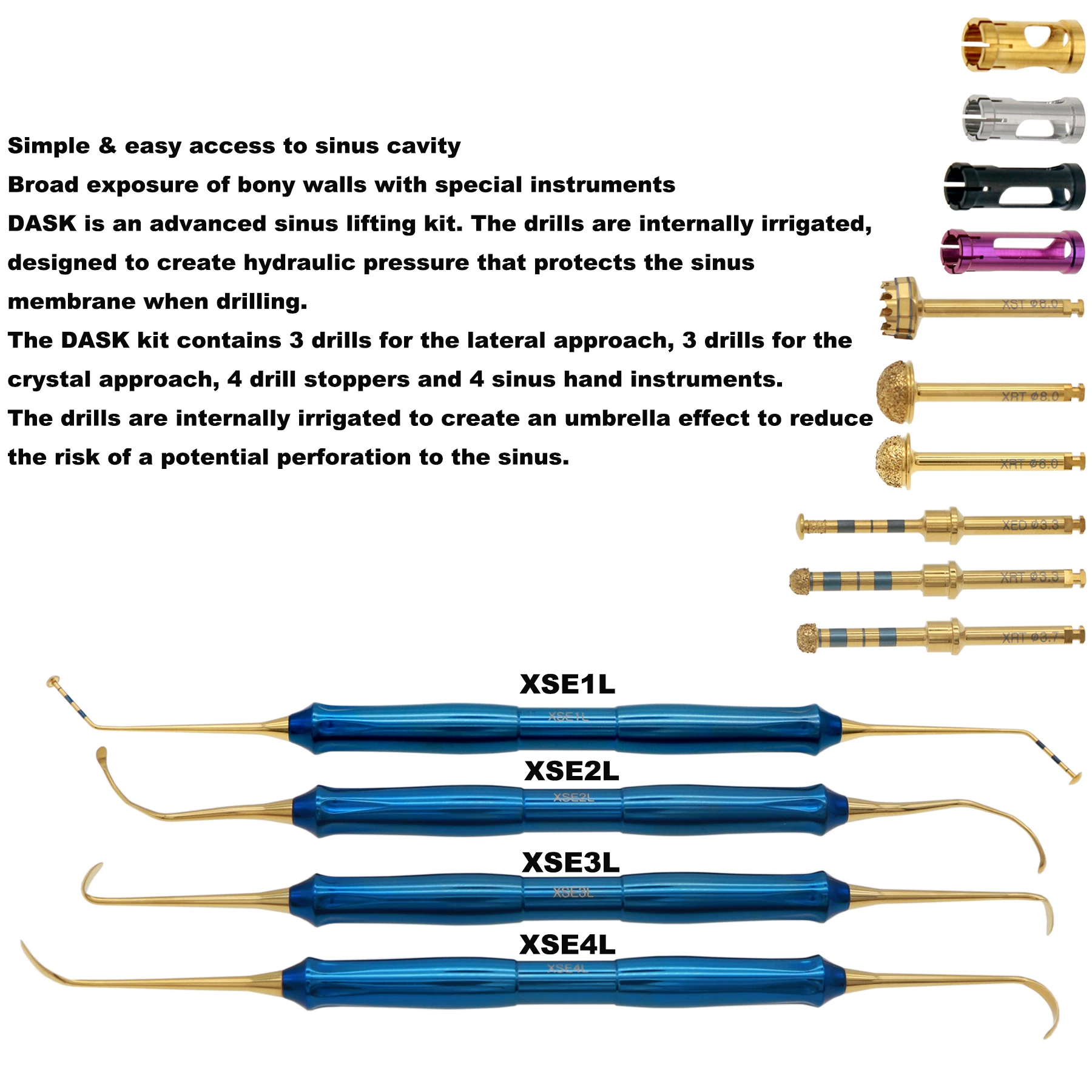 Стоматологическая Корейская бурильная пробка Dentium Dask ручная посадка подъем