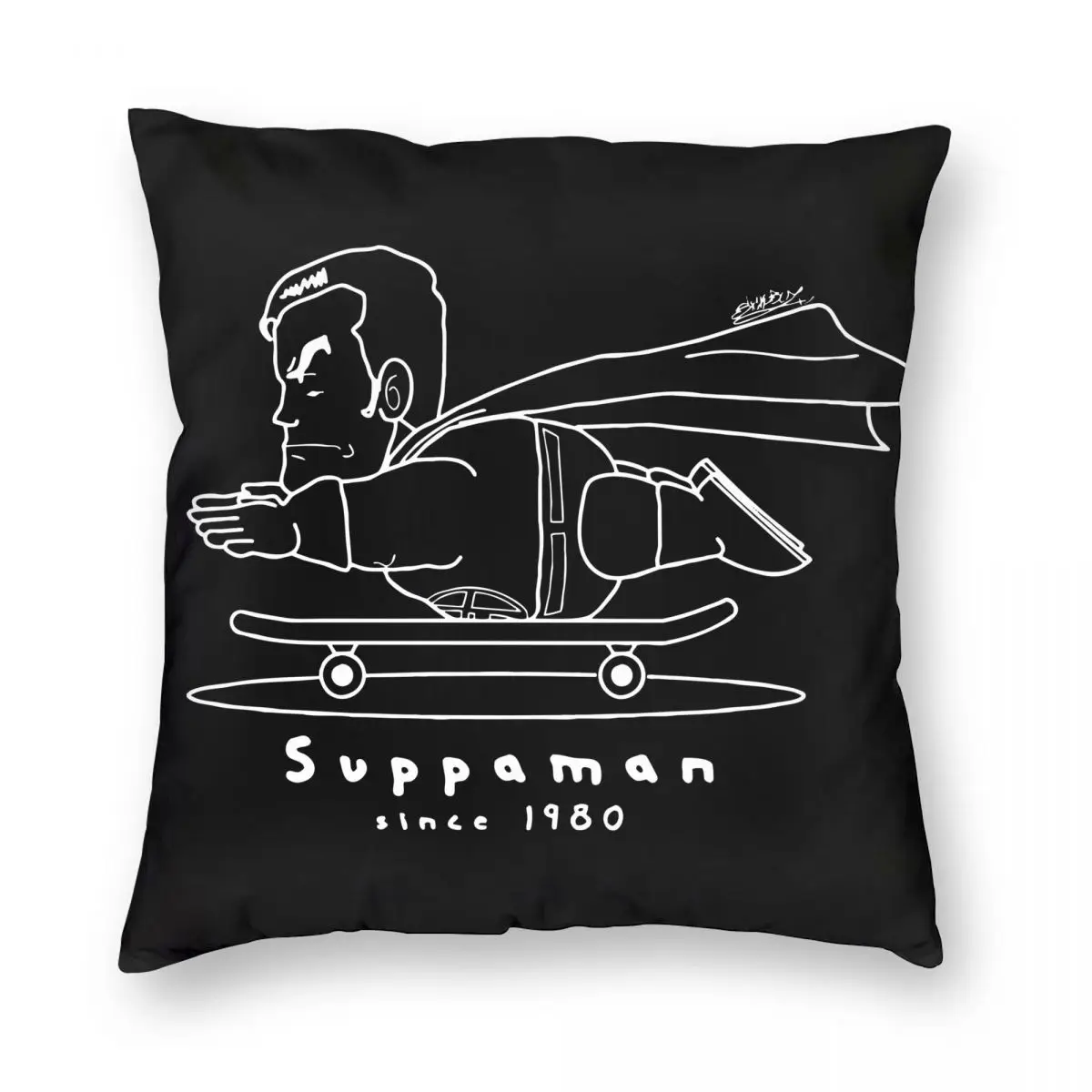 

Suppaman Superhero Arale Pillowcase Soft Polyester Cushion Cover Decor Dr Slump Pillow Case Cover Home Zippered 40*40cm
