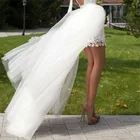 Модная сексуальная черная белая фатиновая юбка с запахом и оборками, с поясом и бантом, многоярусная длинная фатиновая юбка для невесты, юбка-накладка со шлейфом для женщин