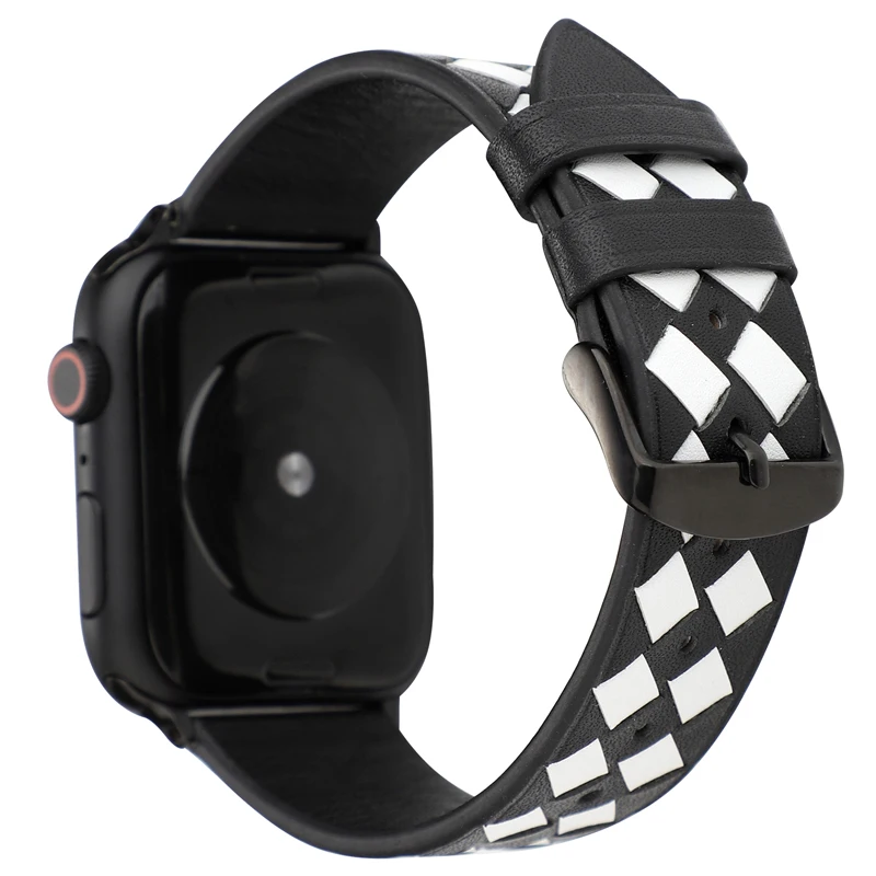 Ремешок для Apple watch 44 мм 40 мм 42 мм 38 мм corra iwatch 4 5 3 2 высококачественный кожаный браслет аксессуары для Apple watch 4 5