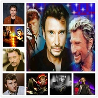 5ddiy diamond painting famous star johnny hallyday picture cross stitch gift squareround full drill embroidery mosaic home deco