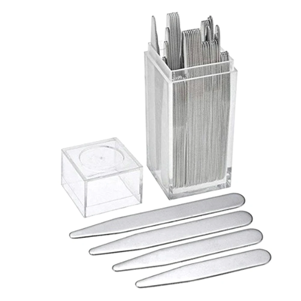 

Men's Metal Collar Stays Bones Stiffeners 2.2"/2.5"/2.75 " inch Collar Stay for Men's Business Shirt 36 pcs