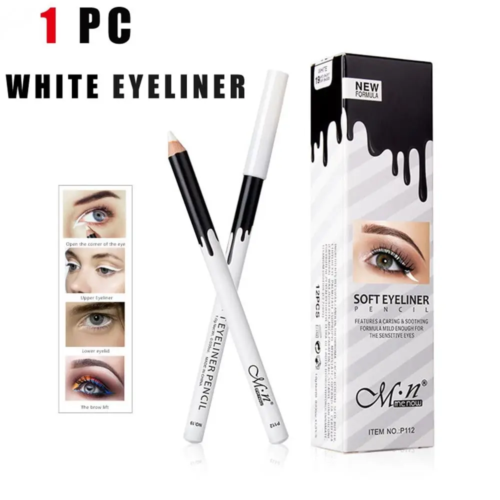 Новинка белая подводка для глаз макияж гладкая легкая в нанесении осветлитель