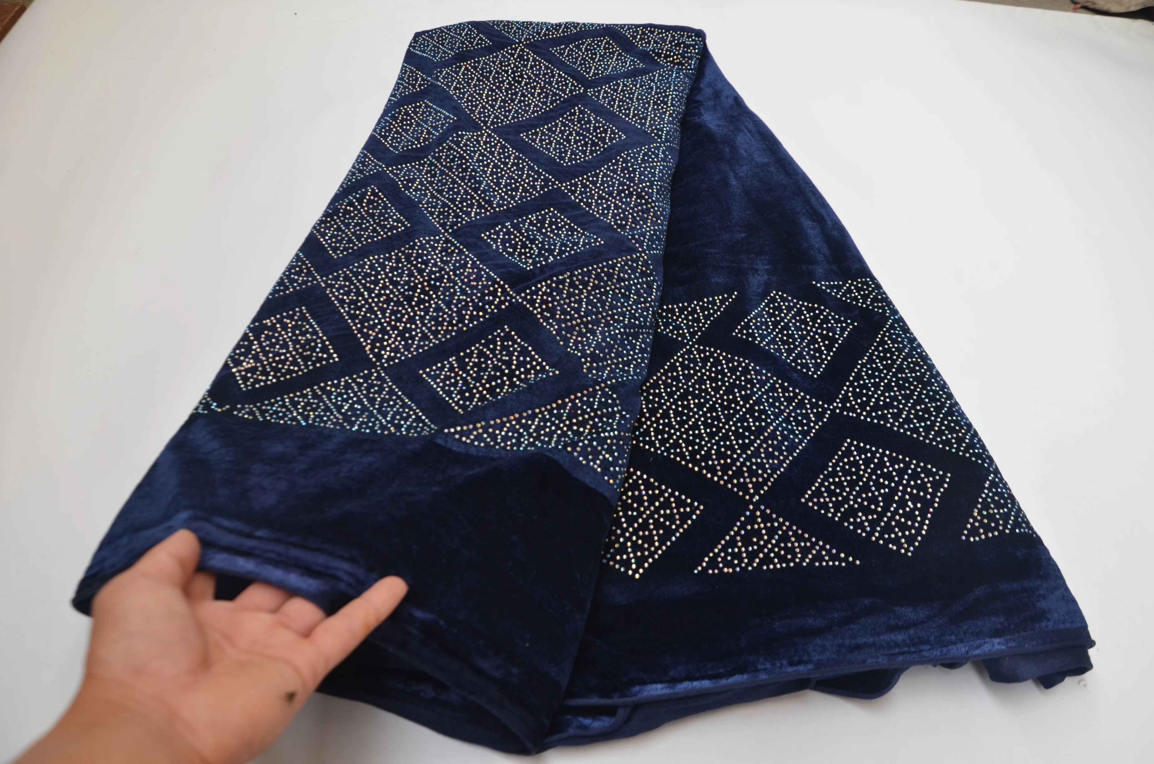 Африканская вышивка бархатная кружевная ткань 2020 кружево Лидер продаж