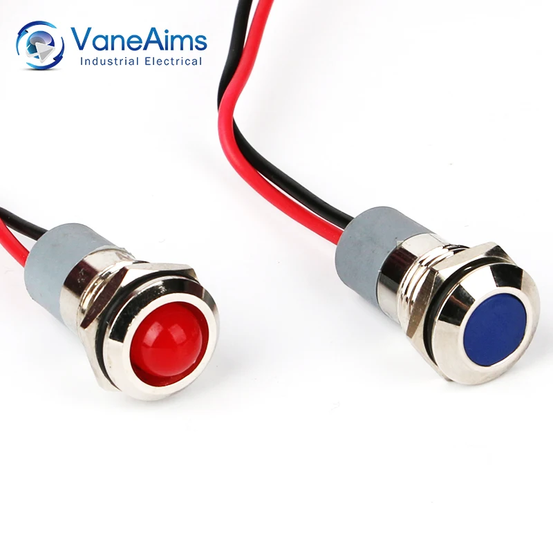 Лампа заднего света 12 мм крассветильник зеленая синяя белая 6 в В 24 22 сигнальная