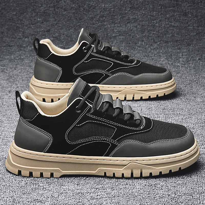 

CYYTL Men's Work Shoes Composite Toe Safety Breathable Sneakers Casual Increased Walking Non Slip Outdoor Zapatilla Hombre