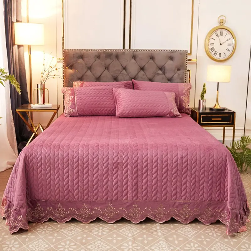 Роскошное розовое серое фиолетовое бордовое Фланелевое флисовое кружевное