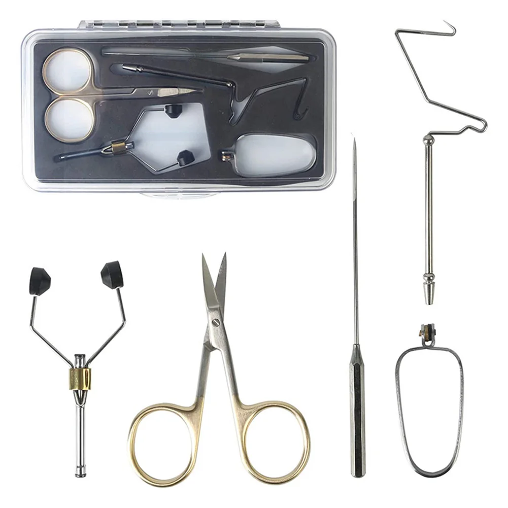 

Stainless steel Fly Tying Tool Kit Whip Finisher Fly Tying Tool Dubbing Needle