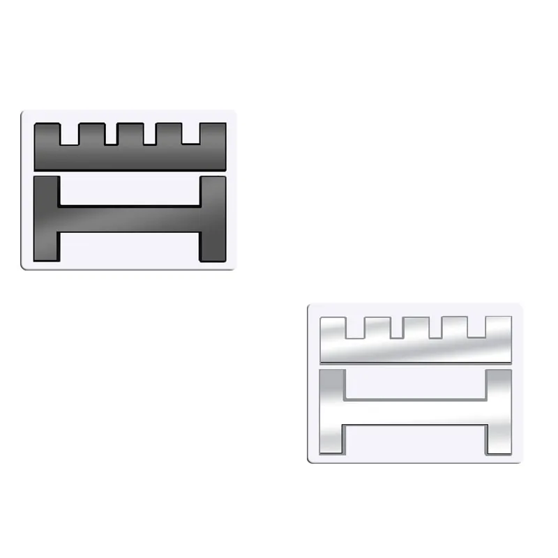 Металлический 3D значок логотип H наклейка на задний багажник автомобиля Эмблема