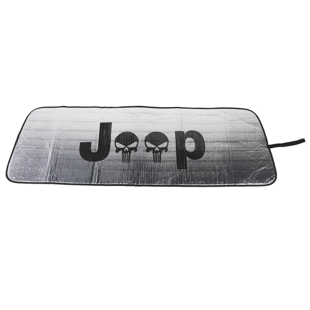 Солнцезащитные козырьки на ветровом стекле для Jeep Wrangler JL+ логотип черепа чехол для экрана для Jeep Wrangler JL аксессуары