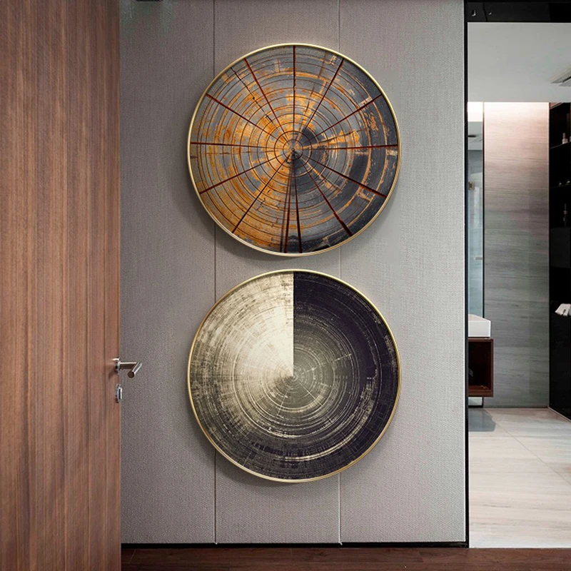 

Abstract Tree Rings Canvas Painting Retro Wall Art Poster And Prints Wall Picture For Living Room Corridor Study Home Decoration