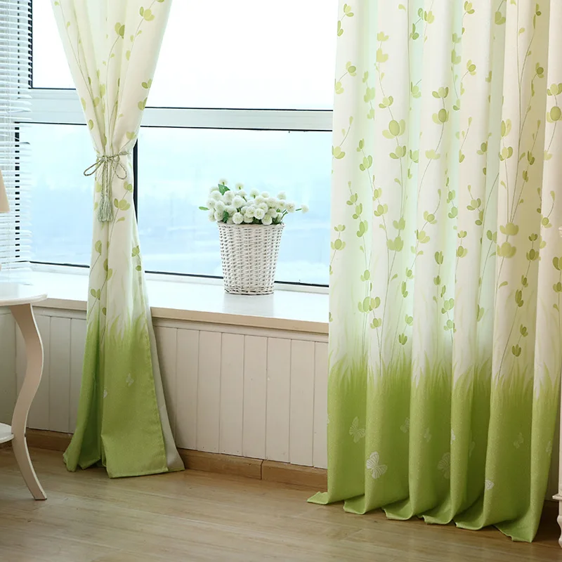 Идиллические шторы для гостиной столовой спальни корейские маленькие свежие