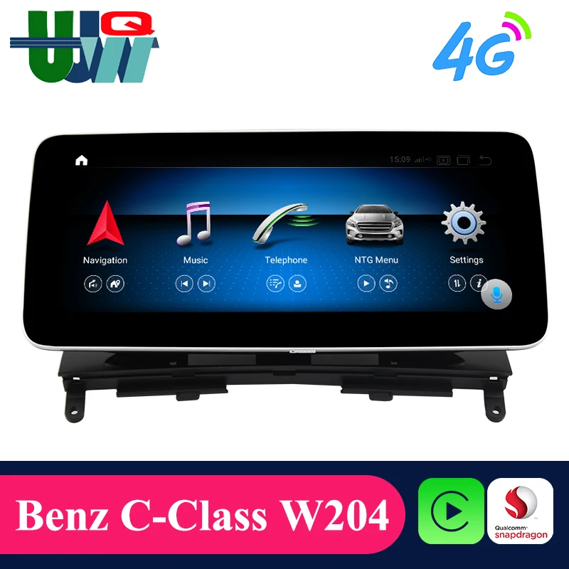 

UJQW 10.25" Android 10.0 2 Din Car Radio Bluetooth For Mercedes Benz W204/S204 2007-2010 C180 C200 NTG 4.0 GPS Navi Carplay DVD