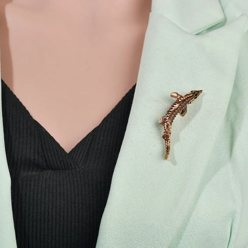 Винтажные Броши MissCyCy в виде окаменелой фермы для женщин и мужчин ювелирные