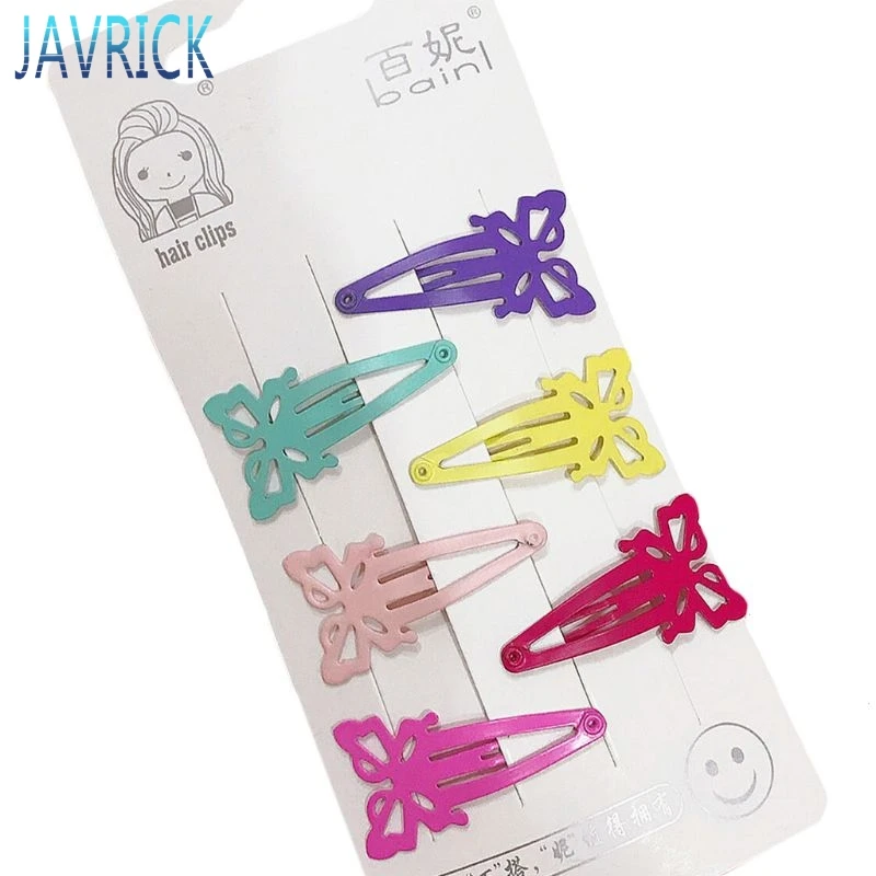 6 шт./компл. детские заколки для волос из металлического сплава в стиле Харадзюку |