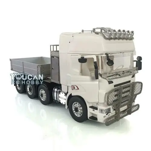 

1/14 8x8 RC Truck LESU 4Axles Metal Chassis Servo 2Speed Hercules Cab for Scania RC Tractor Truck Bumper Hopper THZH0978-SMT3