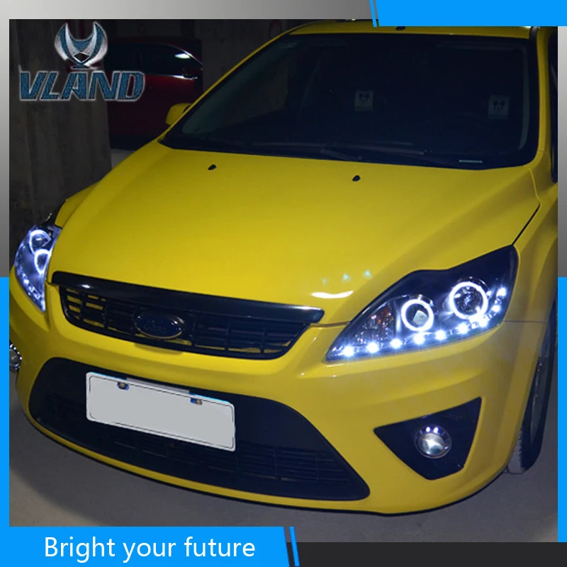 Автомобильные фары для Ford Focus 2009 2014 светодиодные передние биксеноновые линзы