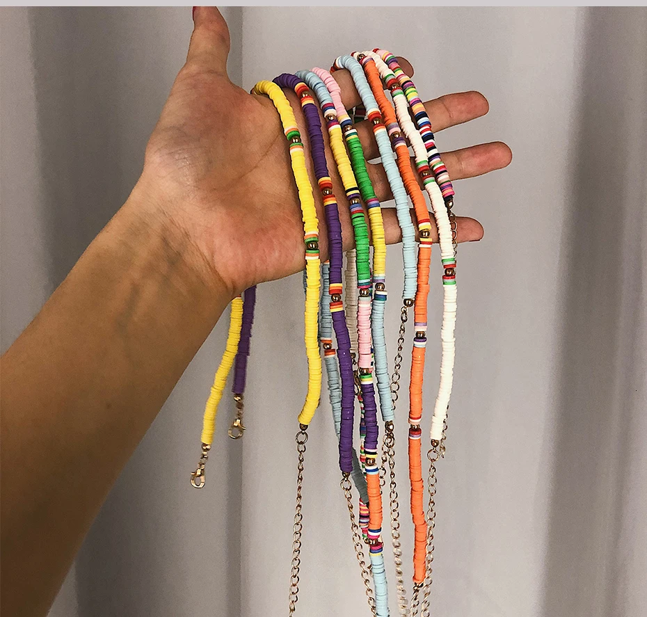 SHIXIN Boho цветное колье-чокер для женщин модное Радужное корейское ожерелье этническое украшение воротника на шею колье