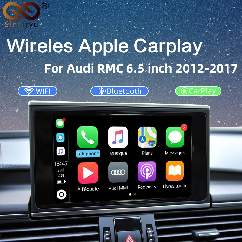 Sinairyu беспроводной интерфейс CarPlay для AUDI A6/A7/S6 оригинальный экран обновления